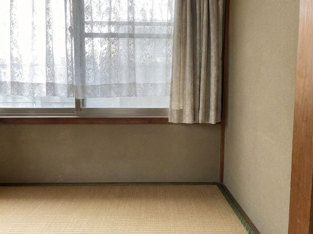 お仏壇を搬出した後の同じ部屋(施工後)